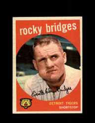 1959 ROCKY BRIDGES TOPPS #318 TIGERS *4336