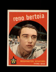1959 RENO BERTOLIA TOPPS #84 SENATORS *2190