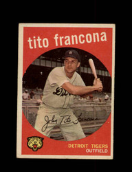 1959 TITO FRANCONA TOPPS #268 TIGERS *3647
