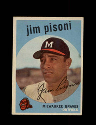 1959 JIM PISONI TOPPS #259 BRAVES *2174