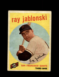 1959 RAY JABLONSKI TOPPS #342 GIANTS *8373