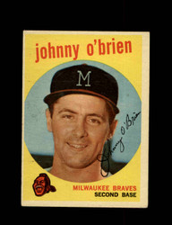 1959 JOHNNY O'BRIEN TOPPS #499 BRAVES *2456