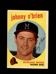 1959 JOHNNY O'BRIEN TOPPS #499 BRAVES *1051
