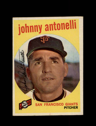 1959 JOHNNY ANTONELLI TOPPS #377 GIANTS *9208