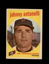 1959 JOHNNY ANTONELLI TOPPS #377 GIANTS *4864