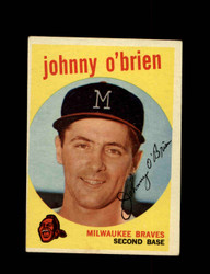 1959 JOHNNY O'BRIEN TOPPS #499 BRAVES *1692