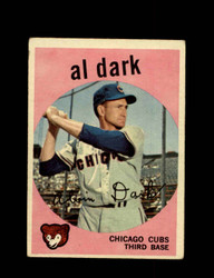 1959 AL DARK TOPPS #502 CUBS *4589