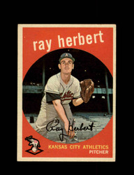 1959 RAY HERBERT TOPPS #154 ATHLETICS *3214