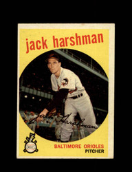 1959 JACK HARSHMAN TOPPS #475 ORIOLES *7802