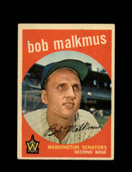 1959 BOB MALKMUS TOPPS #151 SENATORS *7437