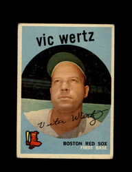 1959 VIC WERTZ TOPPS #500 RED SOX *1754