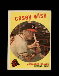 1959 CASEY WISE TOPPS #204 BRAVES *8381