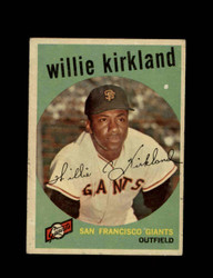 1959 WILLIE KIRKLAND TOPPS #484 GIANTS *3982