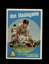 1959 DON BLASINGAME TOPPS #491 CARDINALS *4031