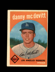 1959 DANNY MCDEVITT TOPPS #364 DODGERS *3937