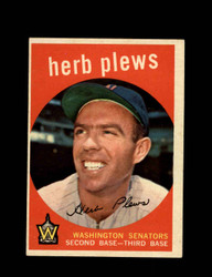 1959 HERB PLEWS TOPPS #373 SENATORS *2207