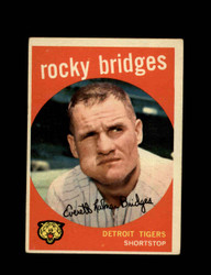 1959 ROCKY BRIDGES TOPPS #318 TIGERS *3517