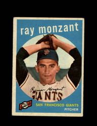 1959 RAY MONZANT TOPPS #332 GIANTS *3957