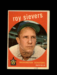 1959 ROY SIEVERS TOPPS #340 SENATORS *7952
