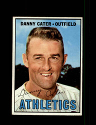 1967 DANNY CATER TOPPS #157 ATHLETICS *R3848