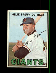 1967 OLLIE BROWN TOPPS #83 GIANTS *R5620