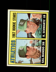 1967 BANDO & SCHWARTZ TOPPS #33 ATHLETIC ROOKIE STARS *G6383