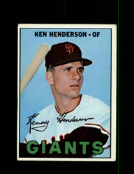 1967 KEN HENDERSON TOPPS #383 GIANTS *R3366