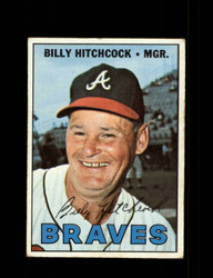 1967 BILLY HITCHCOCK TOPPS #199 BRAVES *G8326