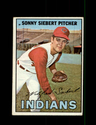 1967 SONNY SIEBERT TOPPS #95 INDIANS *R4866
