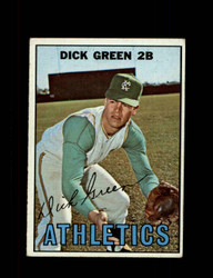 1967 DICK GREEN TOPPS #54 ATHLETICS *G6481