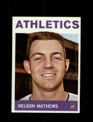 1964 NELSON MATHEWS TOPPS #366 ATHLETICS *G2693