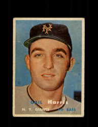 1957 GAIL HARRIS TOPPS #281 GIANTS *R3588