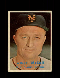 1957 WINDY MCCALL TOPPS #291 GIANTS *R5592