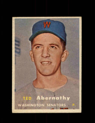 1957 TED ABERNATHY TOPPS #293 SENATORS *R5690
