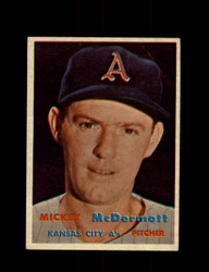 1957 MICKEY MCDERMOTT TOPPS #318 A'S *R5706