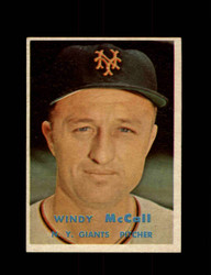 1957 WINDY MCCALL TOPPS #291 GIANTS *R5769