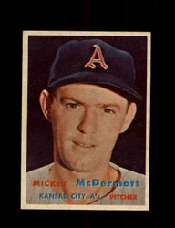 1957 MICKEY MCDERMOTT TOPPS #318 A'S *R4062