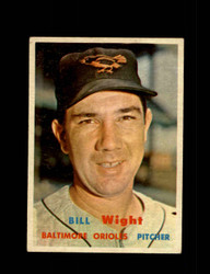 1957 BILL WIGHT TOPPS #340 ORIOLES *G8662