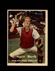 1957 MACK BURK TOPPS #91 PHILLIES *G4722