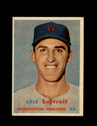 1957 LYLE LUTTRELL TOPPS #386 SENATORS *G4752