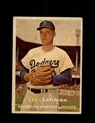 1957 KEN LEHMAN TOPPS #366 DODGERS *R3664