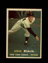 1957 STEVE RIDZIK TOPPS #123 GIANTS *G4488