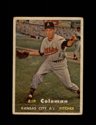 1957 RIP COLEMAN TOPPS #354 A'S *G4481