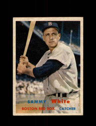 1957 SAMMY WHITE TOPPS #163 RED SOX *R3146