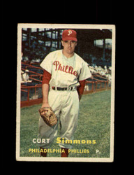 1957 CURT SIMMONS TOPPS #158 PHILLIES *G2176