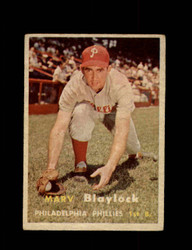 1957 MARV BLAYLOCK TOPPS #224 PHILLIES *G2283