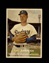 1957 KEN LEHMAN TOPPS #366 DODGERS *G4568