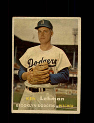 1957 KEN LEHMAN TOPPS #366 DODGERS *R3135