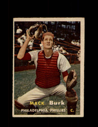 1957 MACK BURK TOPPS #91 PHILLIES *R2427