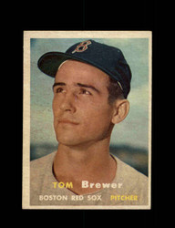 1957 TOM BREWER TOPPS #112 RED SOX *G6201